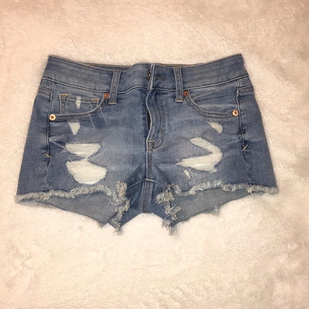 american eagle ripped shorts